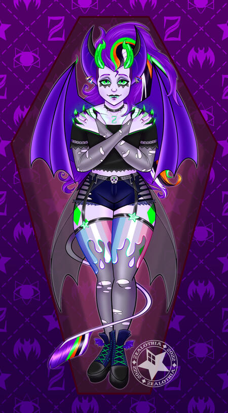 My monster bat character